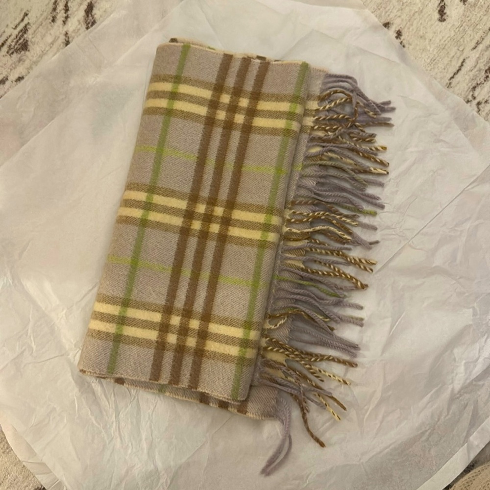 Burberry scarf. Like new.  Very beautiful and warm color.